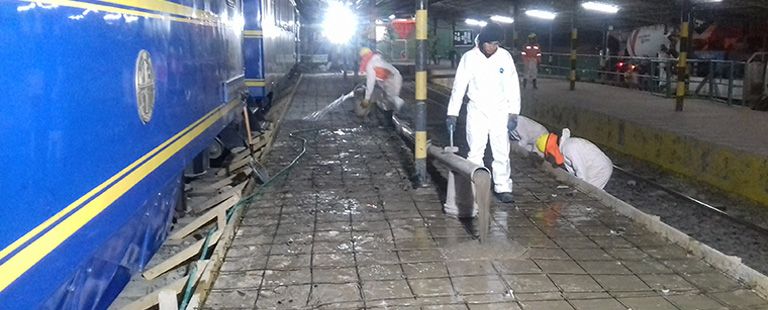 Construcción de Anden San Pedro  Cusco-edegsa